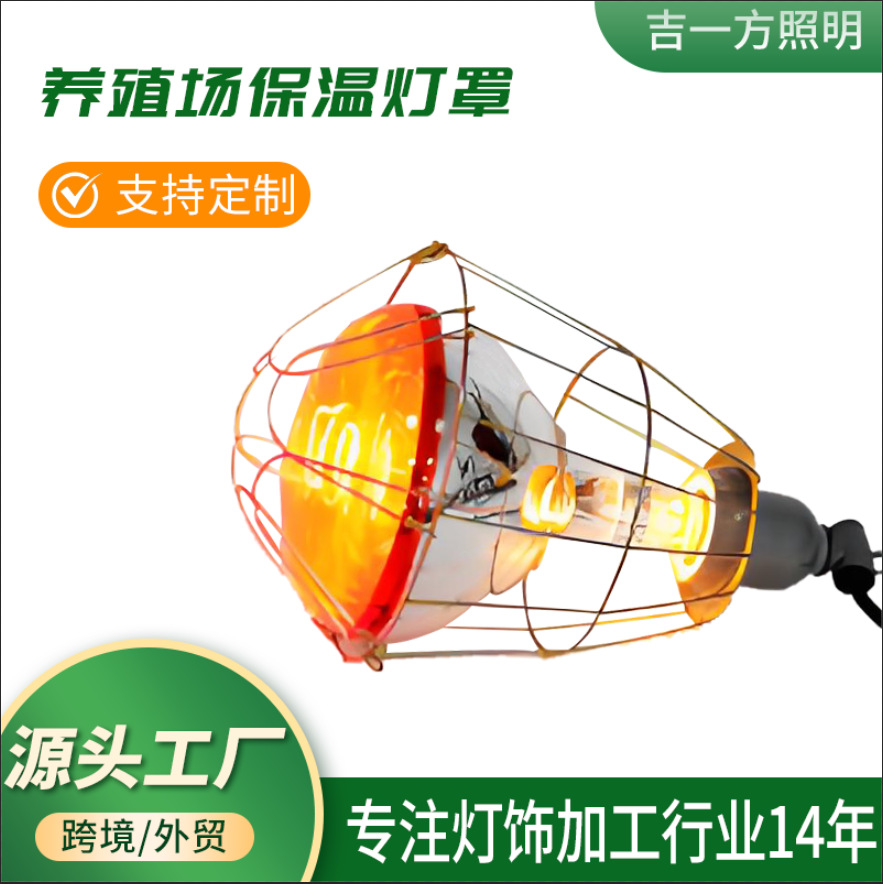 保温灯专用灯网取暖灯带灯头电线开关防护网金属网罩防烫防撞铁网