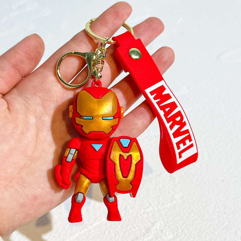 2025 アベンジャーズスパイダーマンキーホルダーキャプテンアメリカ車のキーペンダントマーベルキーホルダー卸売|undefined