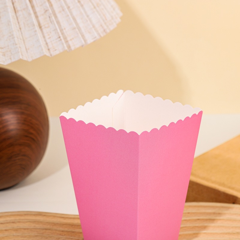 越境してよく売れている純色の使い捨てポップコーンの箱のニワトリの米の花の箱のキャンディーの箱の創意の包装箱|undefined