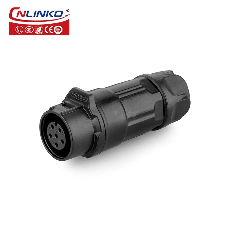 Lingke M12 6-пиновый влагостойкий кабель-подключение разъем сборки_производитель дисплея в Пекине