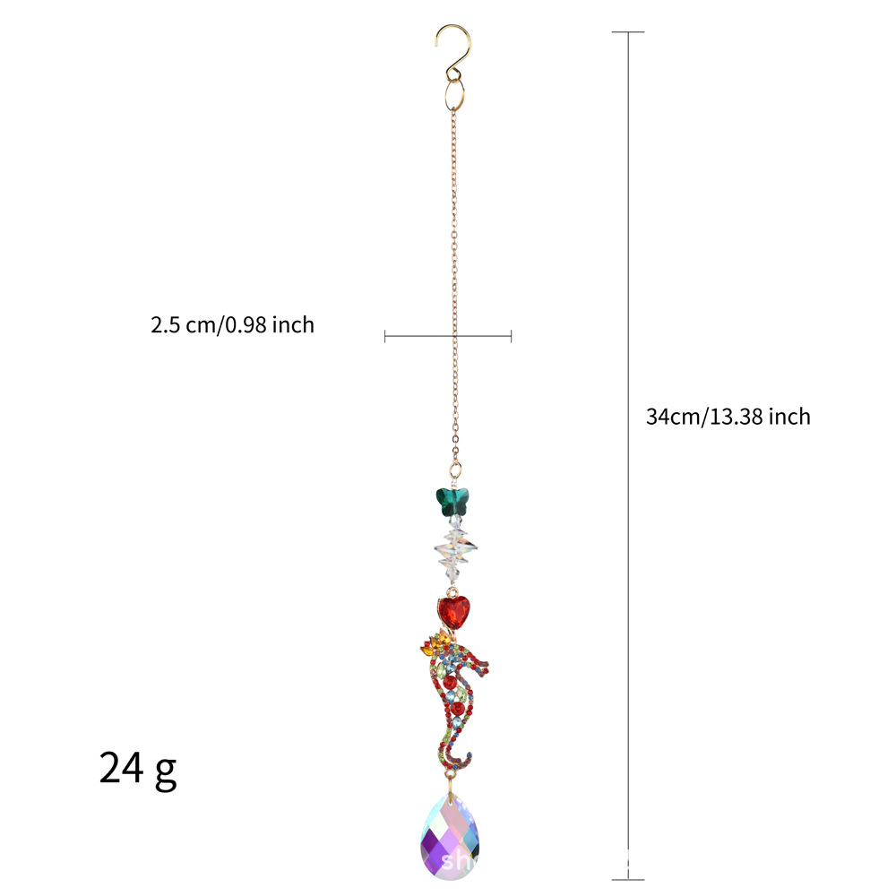 Vintage Style Simple Style Cat Artificial Crystal Wind Chime display picture 2