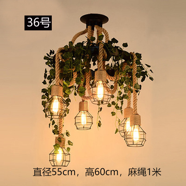 Lámpara Colgante Industrial para Plantas de Hierro Decorativa para Restaurante Bar y Cafetería