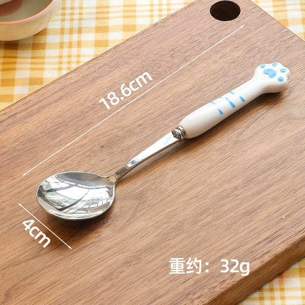 Exclusive cat paw single spoon (blue)