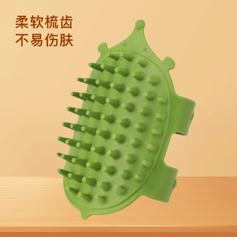 Щетка для мытья и массажа животных, самоочищающаяся щетка с ремешком, расческа для удаления шерсти, кошачья расческа, щетка для удаления плавающей шерсти