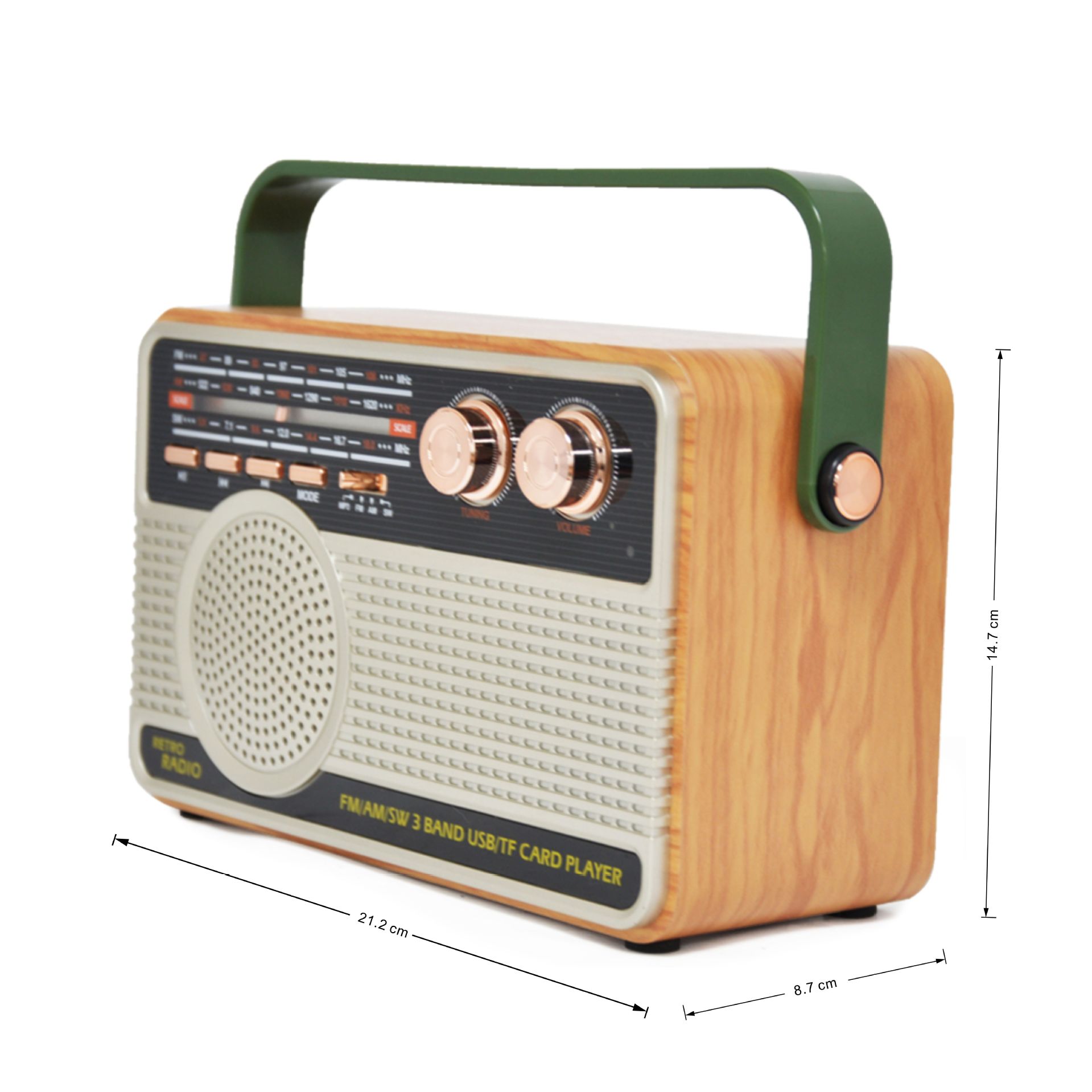 ELETREE retro radio MD-506BT multifunctional durable radio music player