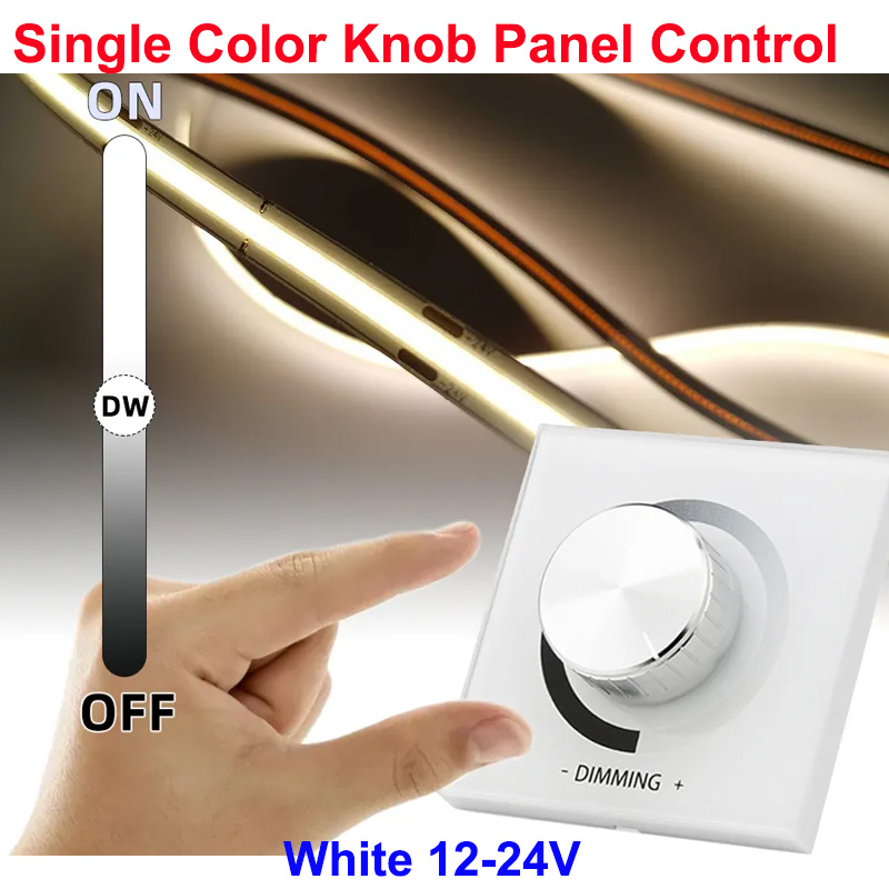 우수한 흰색 1-[86 패널 손잡이] 단색 + 백색광★【DIM】디밍★명암 ±1%