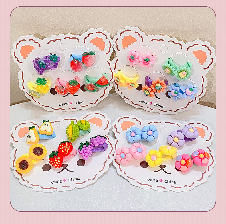 Kid's Cartoon Style Cartoon Plastic Hair Accessories Hair Tie 10 Pieces display picture 1