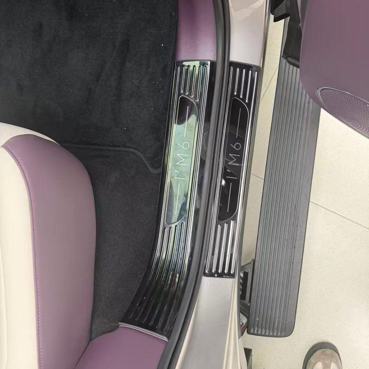 Suitable for 26 models of the AITO M6, special stainless steel welcome pedal modification accessories for door sill strips and rear guards