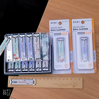 2025强人6631-7中号平口指甲钳夜市超市锋利指甲刀折叠剪指甲刀