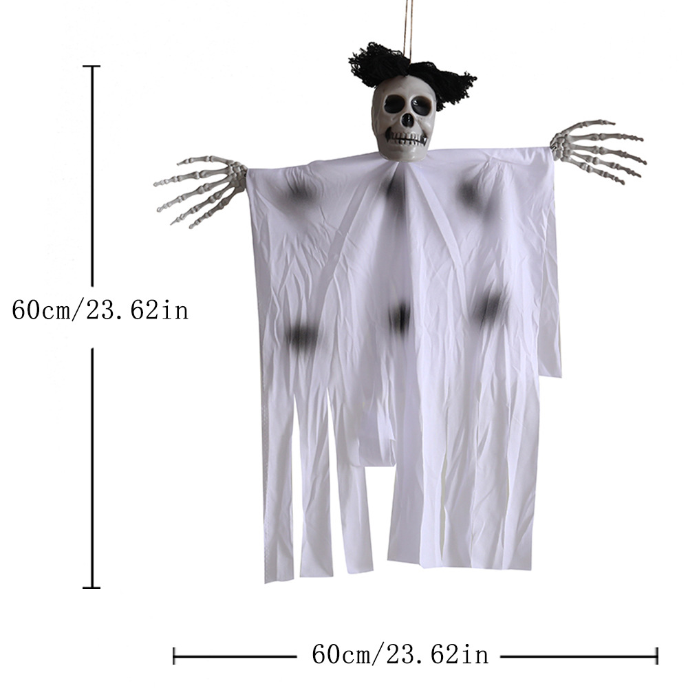 Halloween transfronterizo colgar fantasmas calaveras de cabello colgar fantasmas juguetes de fiesta de decoración de la casa embrujada props