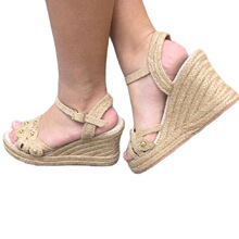 P 72511 Tie-Up Wedge Sandals ϵ���¸���Ь �羳ŷ������ѷ