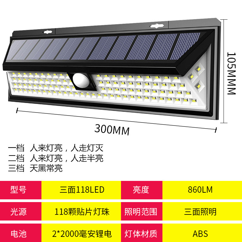 Hogar lámpara solar fluorescente lámpara de jardín solar al aire libre Cuerpo Humano inducción lámpara de pared jardín Villa ciervos Otros