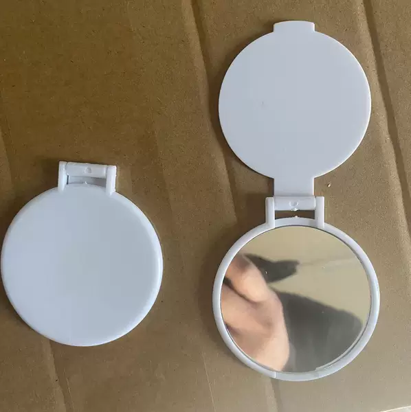Small round mirror advertising mirror plastic mirror makeup mirror small square mirror single mirror