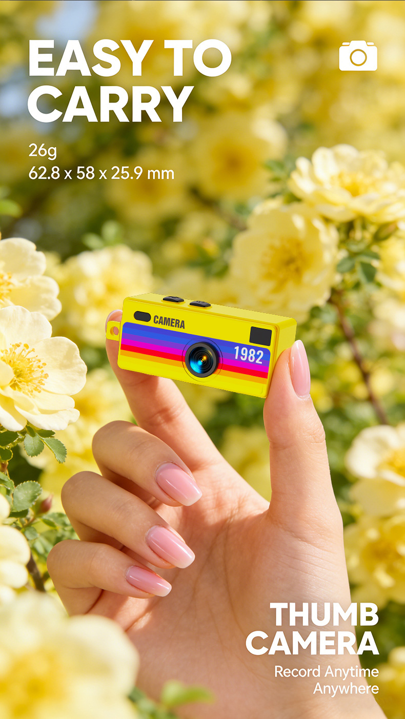 Retro mini pocket-kamera med filter för resor_voghion.com