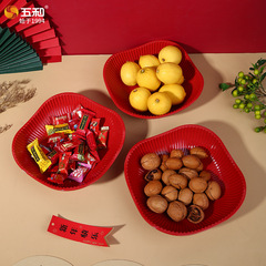 Fruit Bowl Luxurious High-End Living Room Coffee Table Home Use 2023 New Dry Fruit Basket Candy Snack Display Tray