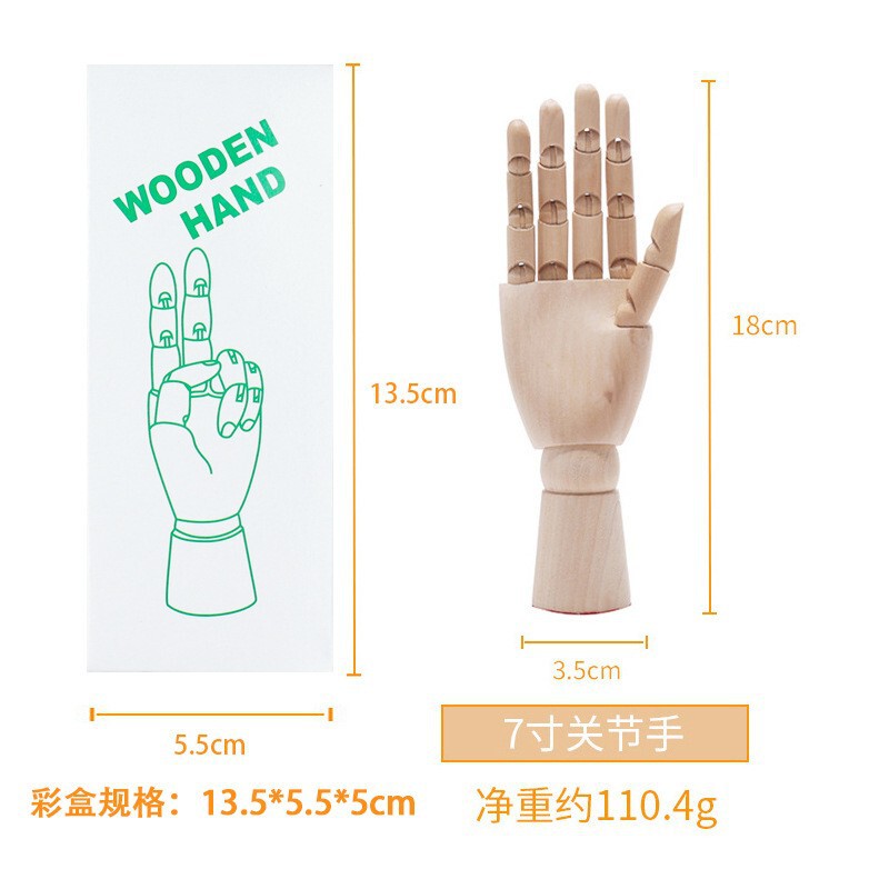 卸売り可動関節手人体スケッチ関節人木頭人置物木製木人美術絵画木手|undefined