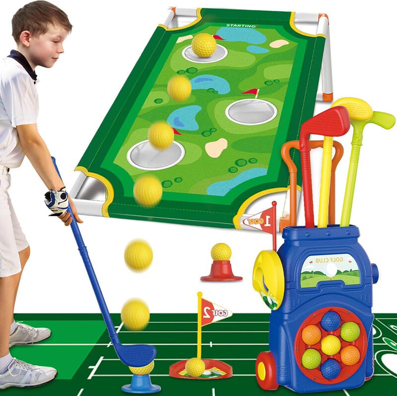 クロスボーダー Amazon 子供用ゴルフ屋内屋外シミュレーションポータブル伸縮トロリーケーススポーツおもちゃ|undefined