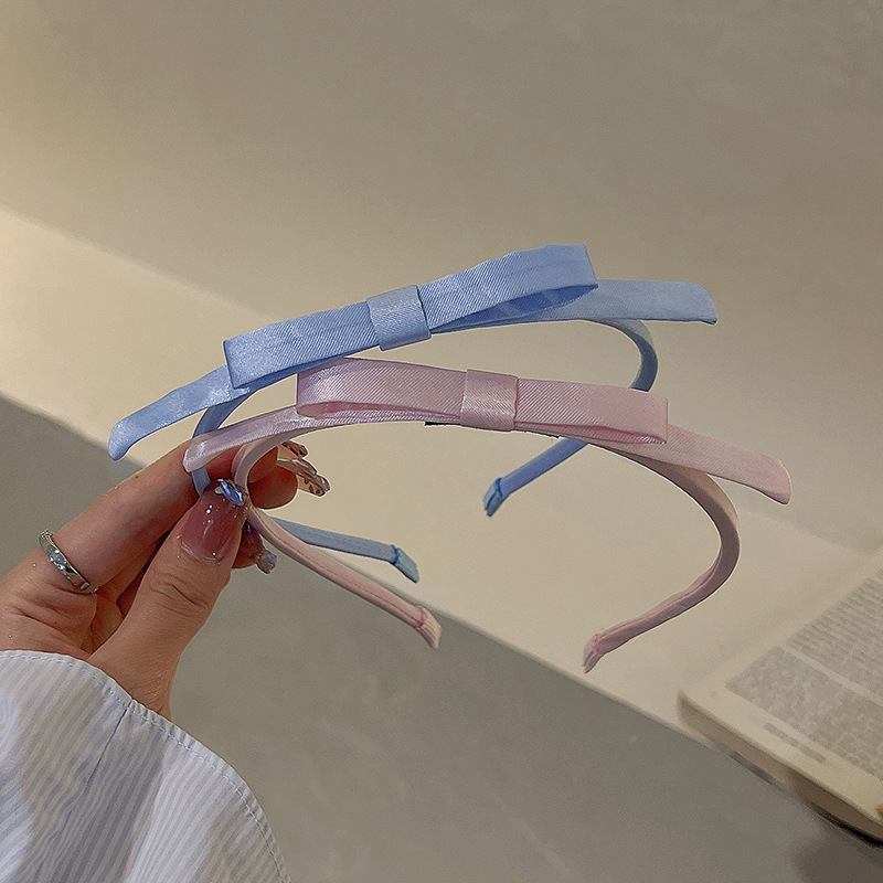40g Weight Hair Band Hair Accessories Type 1 Piece Quantity Holiday, Daily Occasion Bow Knot Pattern Women's Gender Simple Style Style Women's Simple Style Bow Knot Cloth Hair Band 3
