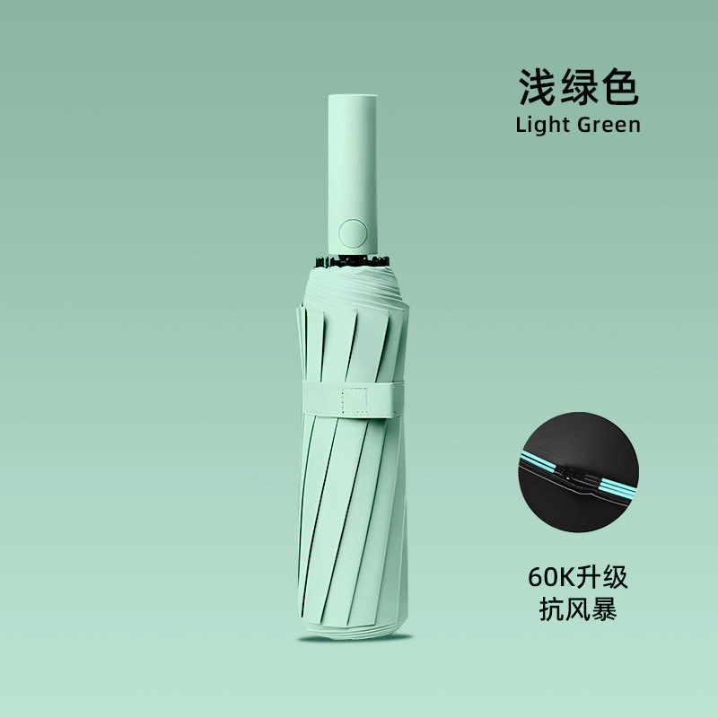 雨伞24骨自动大号森系女学生折叠伞韩版双人防晒晴雨两用太阳伞|undefined