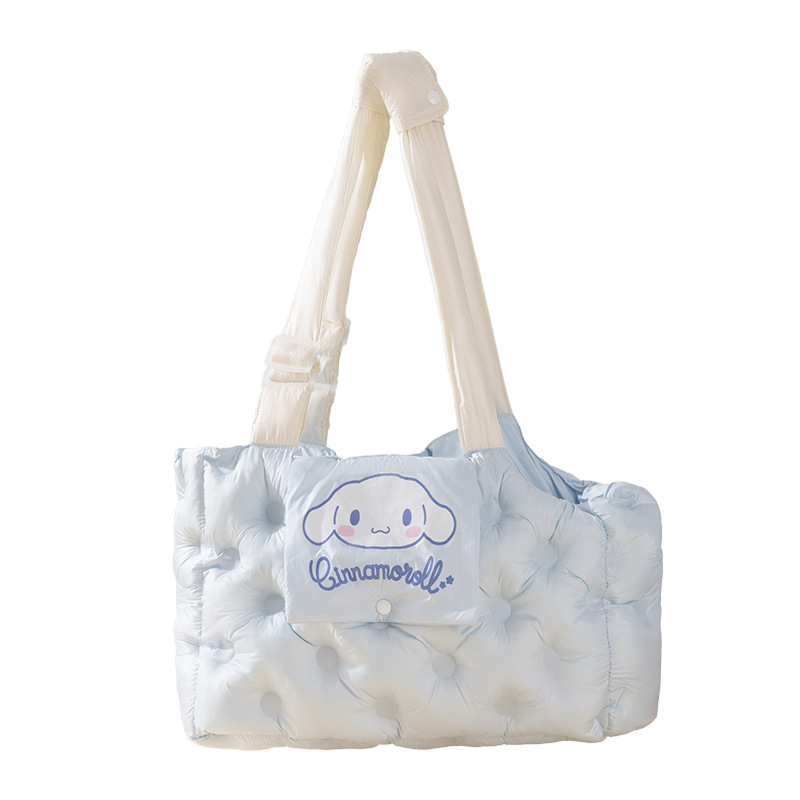 Bolsa de viaje de otoño y invierno, bolsa de gato, bolsa de perro, bolsa de hombro, bolsa de mascotas calientes para perros pequeños y medianos.