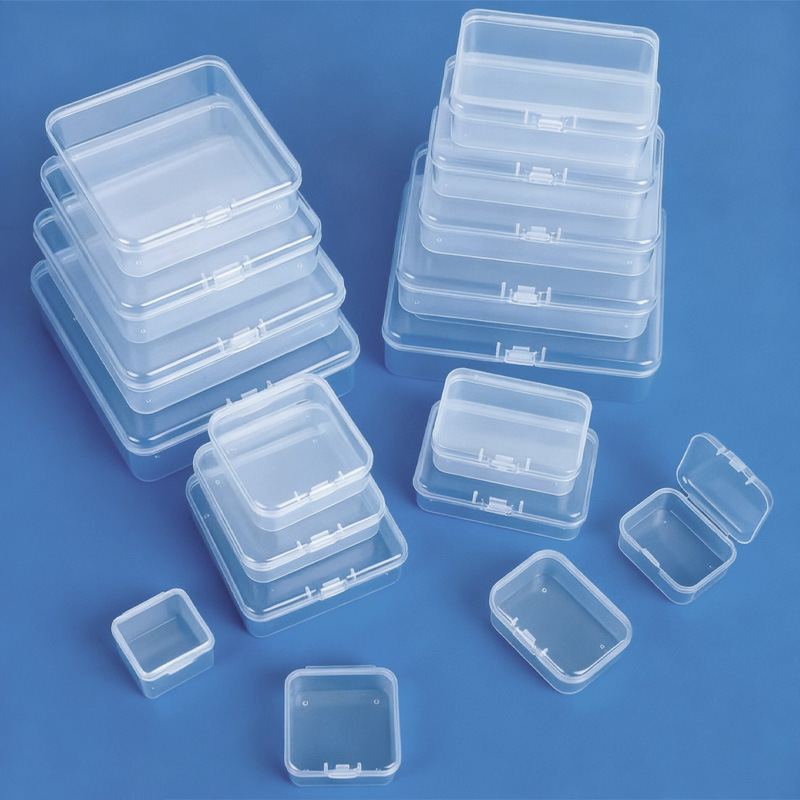 Rectangular Square Plastic Box Transparent Storage Box Pp Small Parts Gadget Organization and Storage Empty Box Stationery Box Rectangular Square Plastic Box Transparent Storage Box Pp Small Parts Gadget Organization and Storage Empty Box Stationery Box