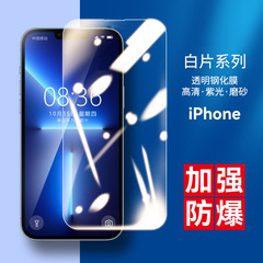 Applicable for Apple iPhone 15 14 iPhone 13 12 11 Pro Max Clear Film with High Definition Purple Light Frosted