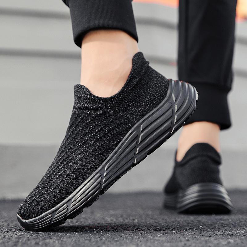 Zapatos de senderismo transfronterizos al aire libre de otoño zapatos de malla transpirables ligeros y suaves zapatos de calcetines para hombres