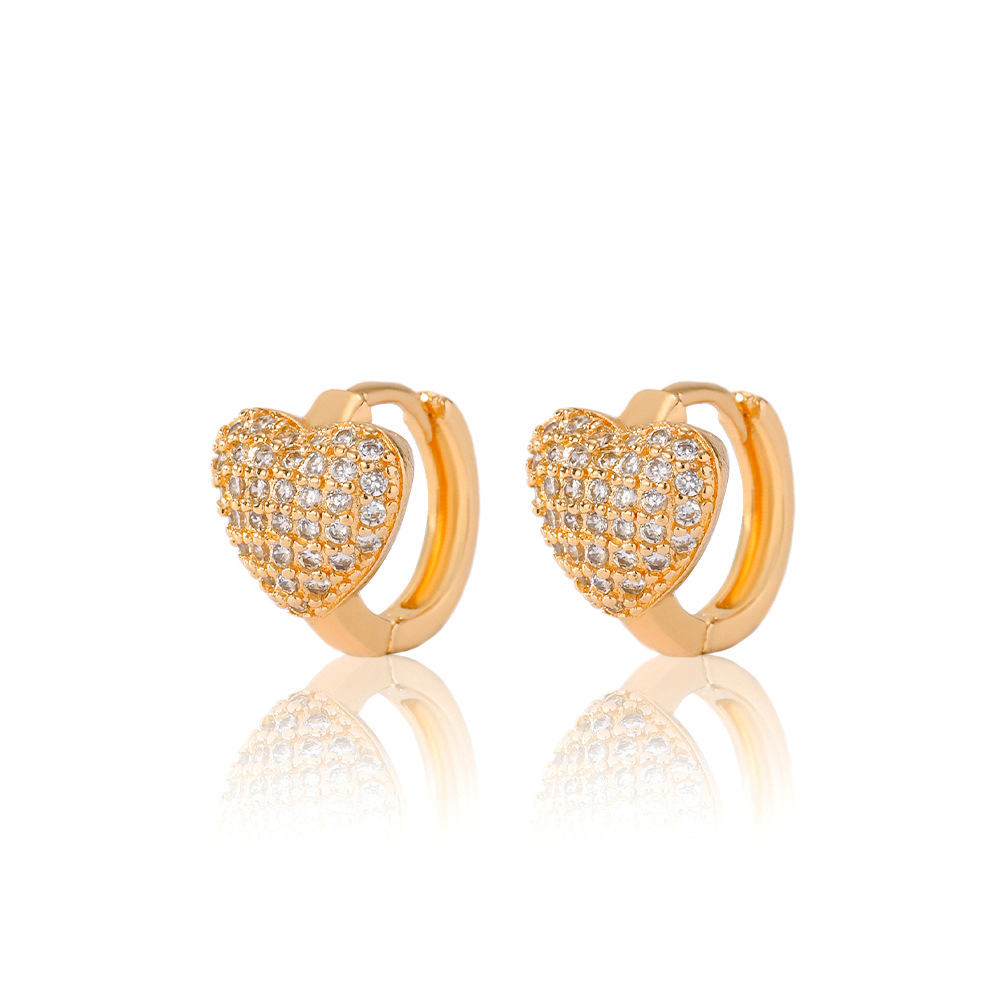 8g Weight Copper Ear Needle Material Zircon Inlay Material Earrings Classification 1 Pair Quantity Daily Occasion Copper Material Heart Shape, Crown, Rhombus Pattern Women's Gender Inlay Design Casual, Simple Style Style 1 Pair Casual Simple Style Heart Shape Crown Rhombus Inlay Copper Zircon Earrings 21