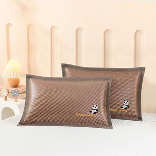 Summer Kidsren's Ice Silk Pillowcase Summer Mat Pillowcase Cool Adult Pillow Mat Pillow Core Kindergarten Single Student