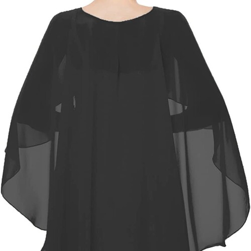 New European and American evening dress shawl hooded cape thin chiffon plain scarf sun protection breathable single color long shawl 