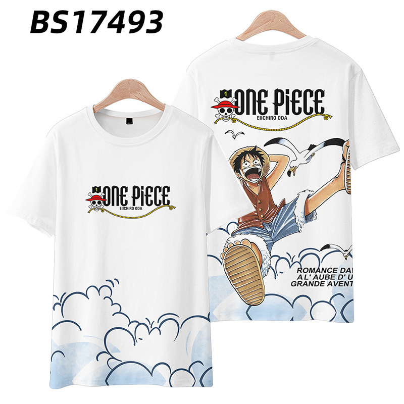 Cross-borDer New One Piece COS CharacTer CloThing 3D DigiTal Color PrinTing PersonalizeD Casual ShorT-sleeveD T-shirT CarToon Wholesale Cross-borDer New One Piece COS CharacTer CloThing 3D DigiTal Color PrinTing PersonalizeD Casual ShorT-sleeveD T-shirT CarToon Wholesale