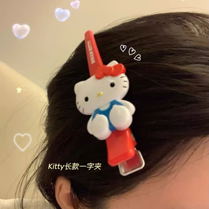 サンリオ ハローキティ かわいい漫画 バイタリティ ヘアピン ヘアピン レッド ガール スイート 前髪 ヘアアクセサリー|undefined