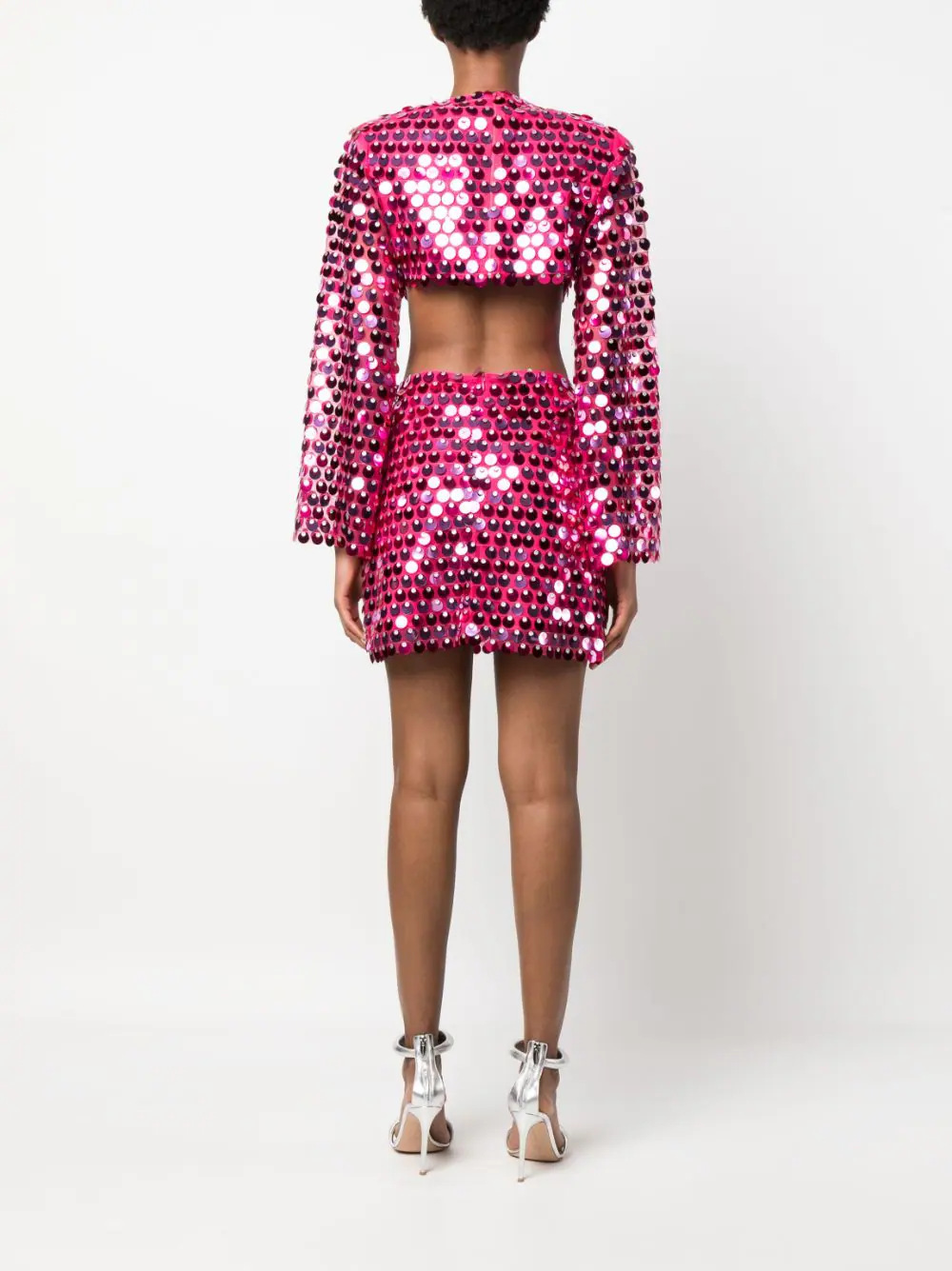 Long Sleeve Sleeve Length Party Bar Women's Vacation Streetwear Sparkly Polyester Sequins Skirt Co-ord Set Skirt Sets