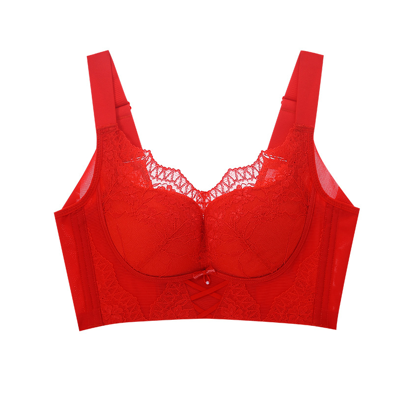 New Comfortable Wireless Bra for Small Busts with Side Support and Lift, Enhancing Appearance, Medium-Thick Spandex Underwear