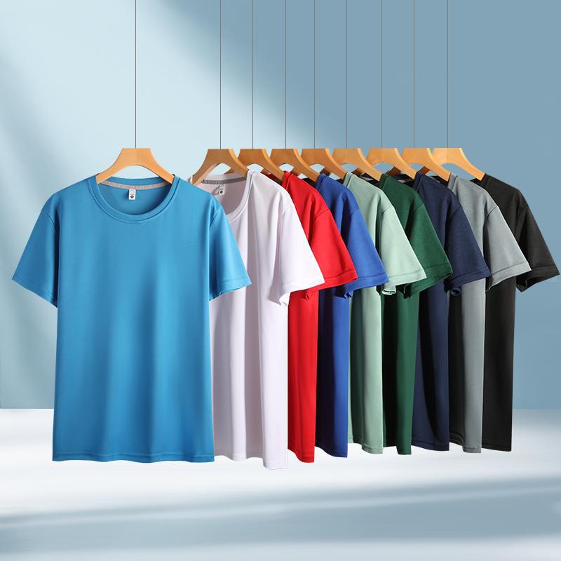 Camiseta de secado rápido mini deportes de secado rápido camiseta de cuello redondo de manga corta ropa de trabajo al aire libre camiseta de hielo