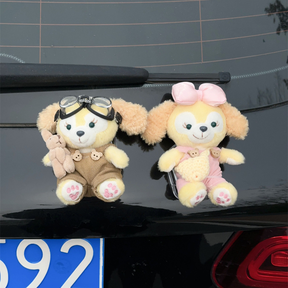 Internet personalidad encantadora conejo coche decoración de cola adornos muñeca de peluche fuera del coche suministros de coche estables