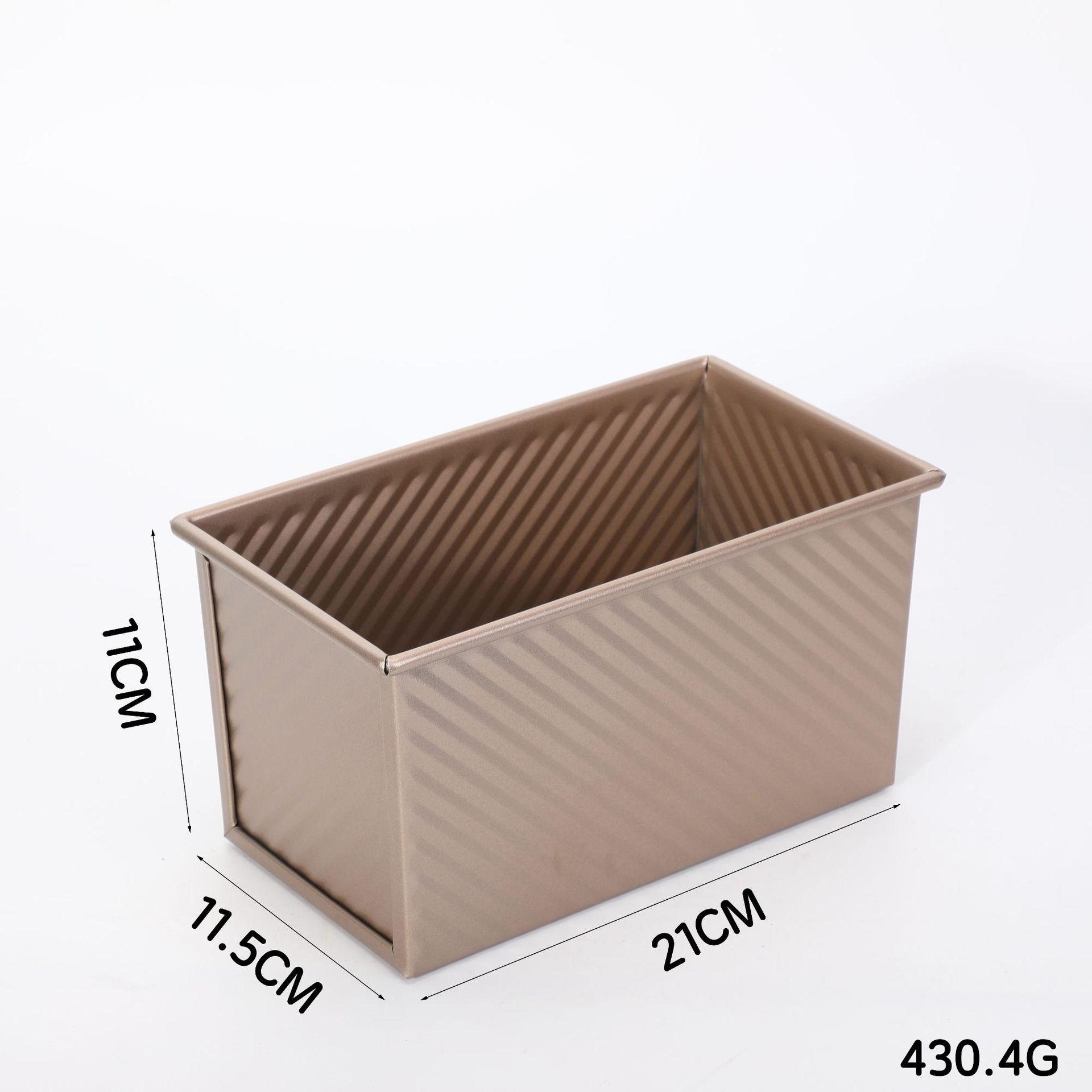Golden 450g toast mold without lid (base)