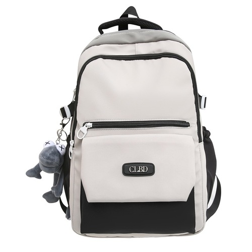 2024 New Lightweight Simple Backpack for Middle School and High School Students, Large Capacity Casual Dual Shoulder Bag
