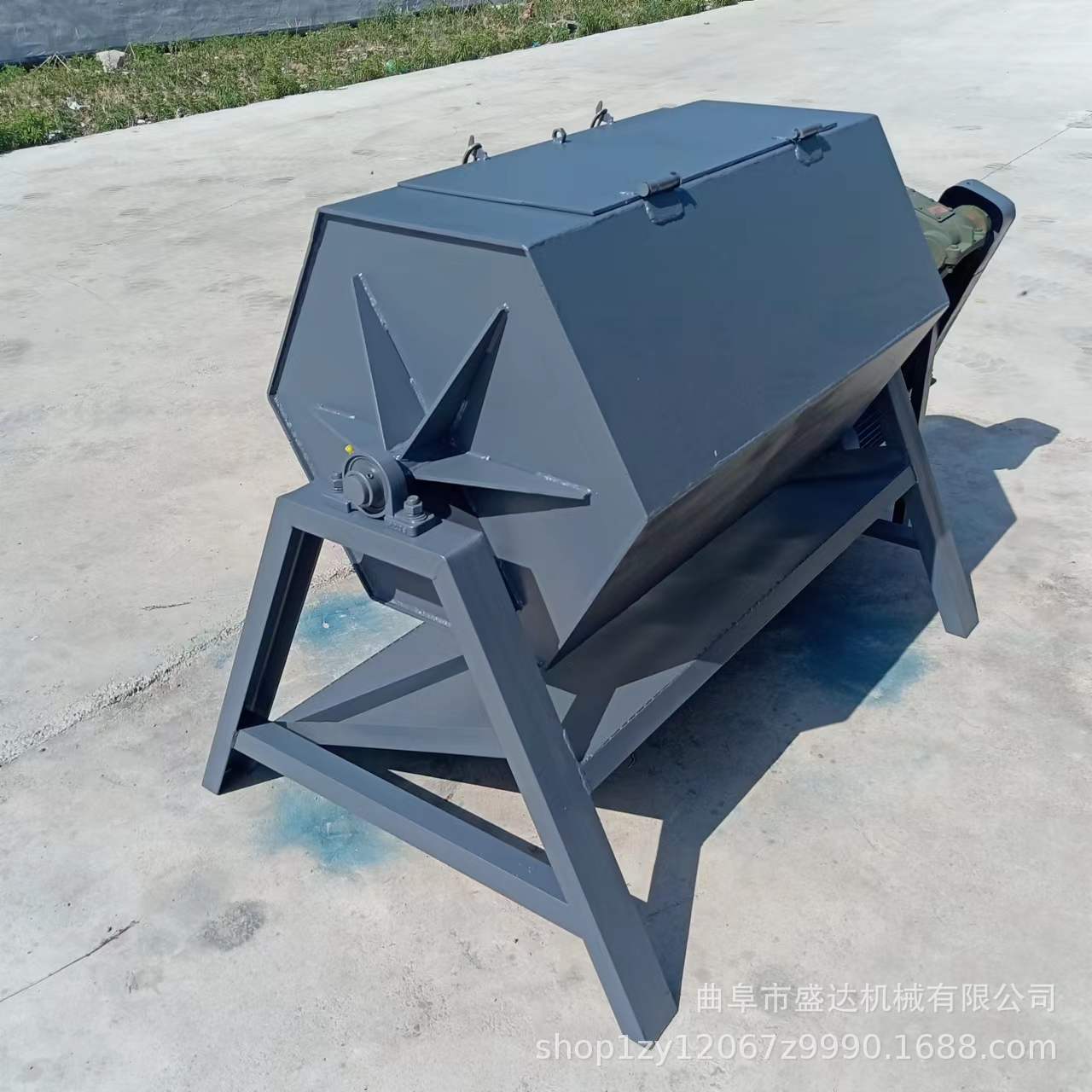 200升电动滚筒抛光机去除毛刺除锈机雨花石大理石打磨研磨机