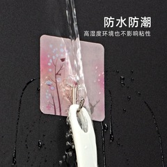 粘鈎強力免打孔掛鈎浴室廚房衛生間門後圖案卡通宿舍廣告掛勾