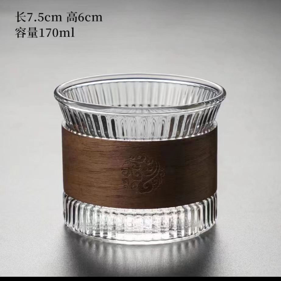 隔熱主人杯單杯 玻璃耐熱小茶杯加厚功夫茶杯品茗杯喝茶杯子