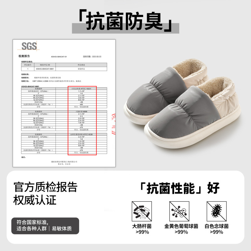 Pantuflas Cerradas de Algodón para Mujer de EVA y PVC, Térmicas, para Uso Doméstico image 13