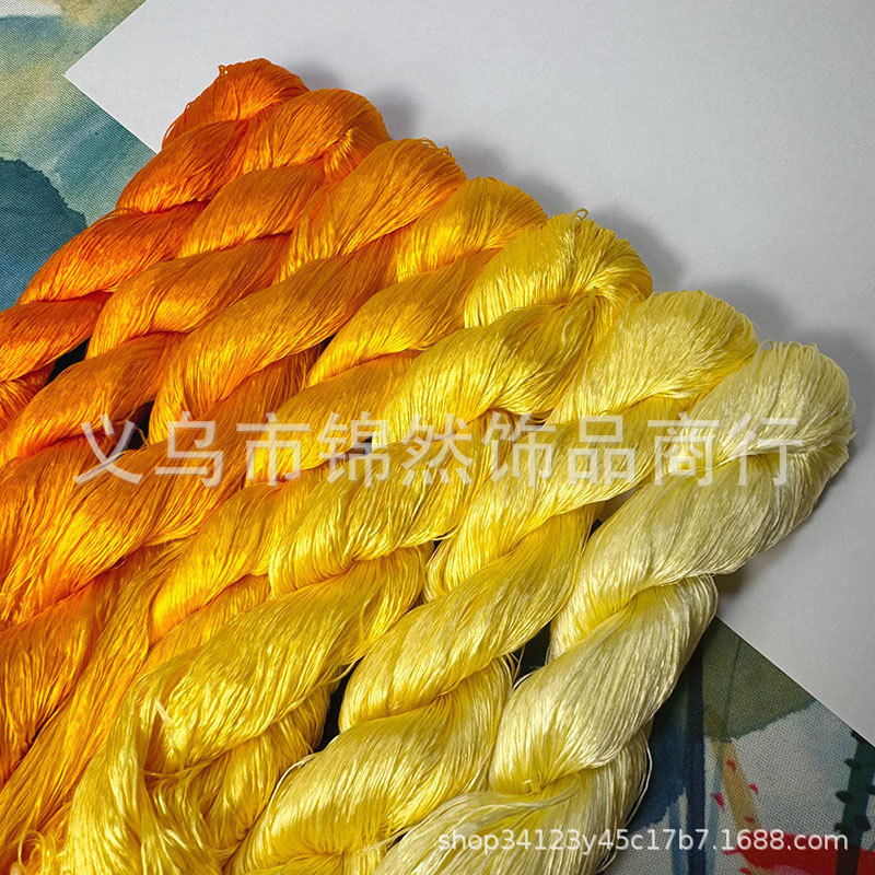 無形文化遺産ベルベットフラワー DIY 無撚糸ベルベットフラワー巻きシルク糸 100m 小セットカラーコンビネーション|undefined