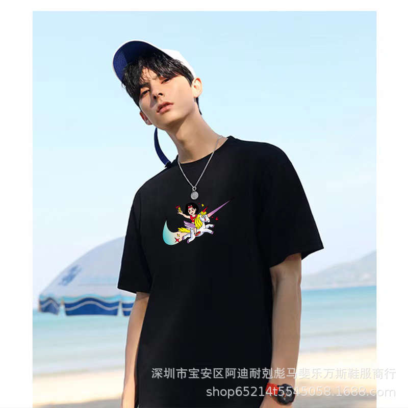 男士夏装男女2020新款韩版学生情侣T恤女短袖宽松大版上衣服