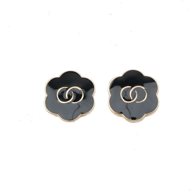 Flower Stud Earrings For Men And Women Titanium Steel Versatile_voghion.com