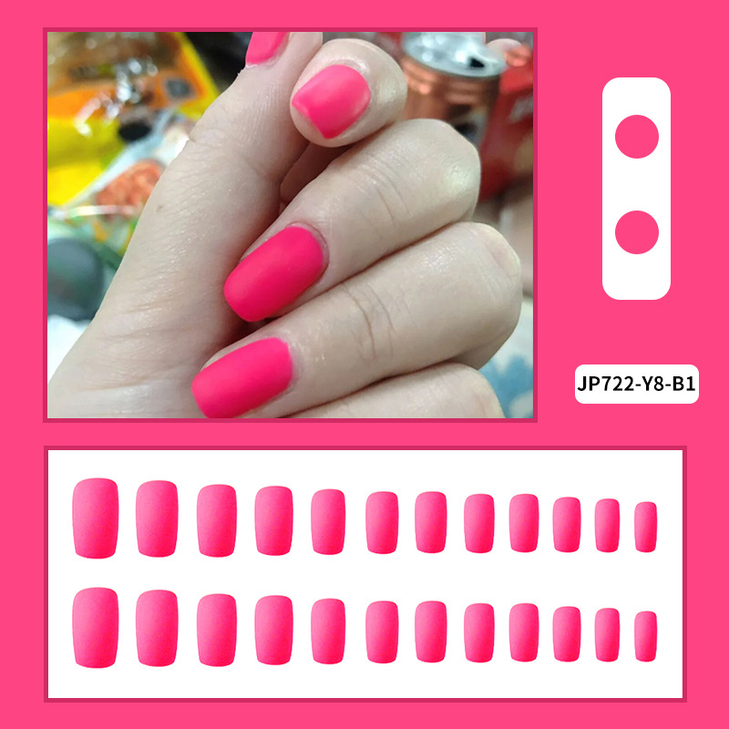 Carne esmerilado Ballet mate de uñas de ataúd desgaste de uñas pieza de uñas trapezoidal falso de uñas producto terminado suministro directo de fábrica