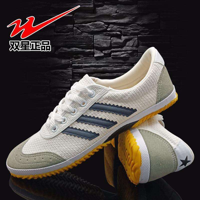 Double Star Beef Tendon Sole Canvas Sports Shoes Low-Top Men's Sports Fitness Running Shoes Men's and Women's Track and Field Non-Slip Work Shoes