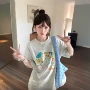 宽松半袖圆领好看t恤