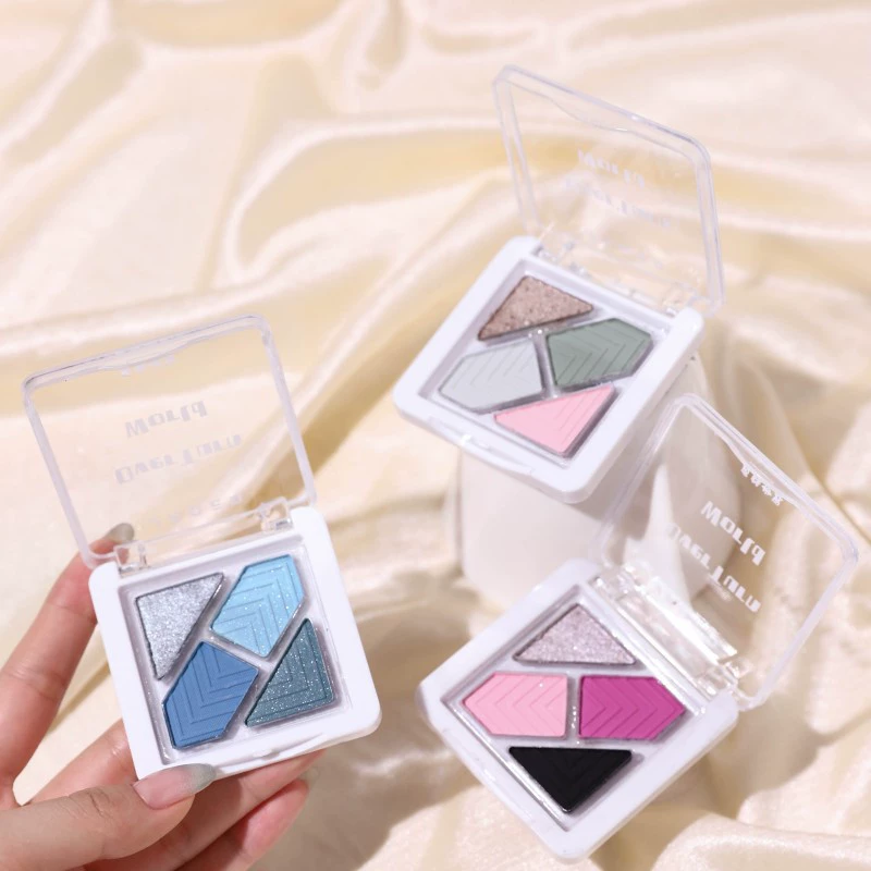 Палитра теней JADED Green eyeshadow, портативная тень для век, четыре цвета