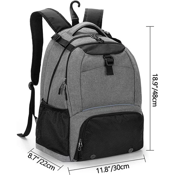 Tennis Sports Backpack, Dry and Wet Separation, Independent Shoe Compartment, Badminton Fitness Travel Bag